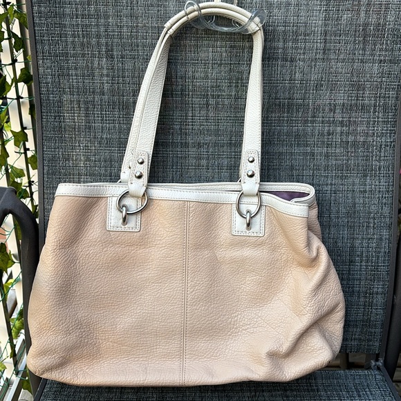 Coach Pebbled Penelope Leather Carryall Handbag Shoulder Bag F19044 Purse - Picture 5 of 12